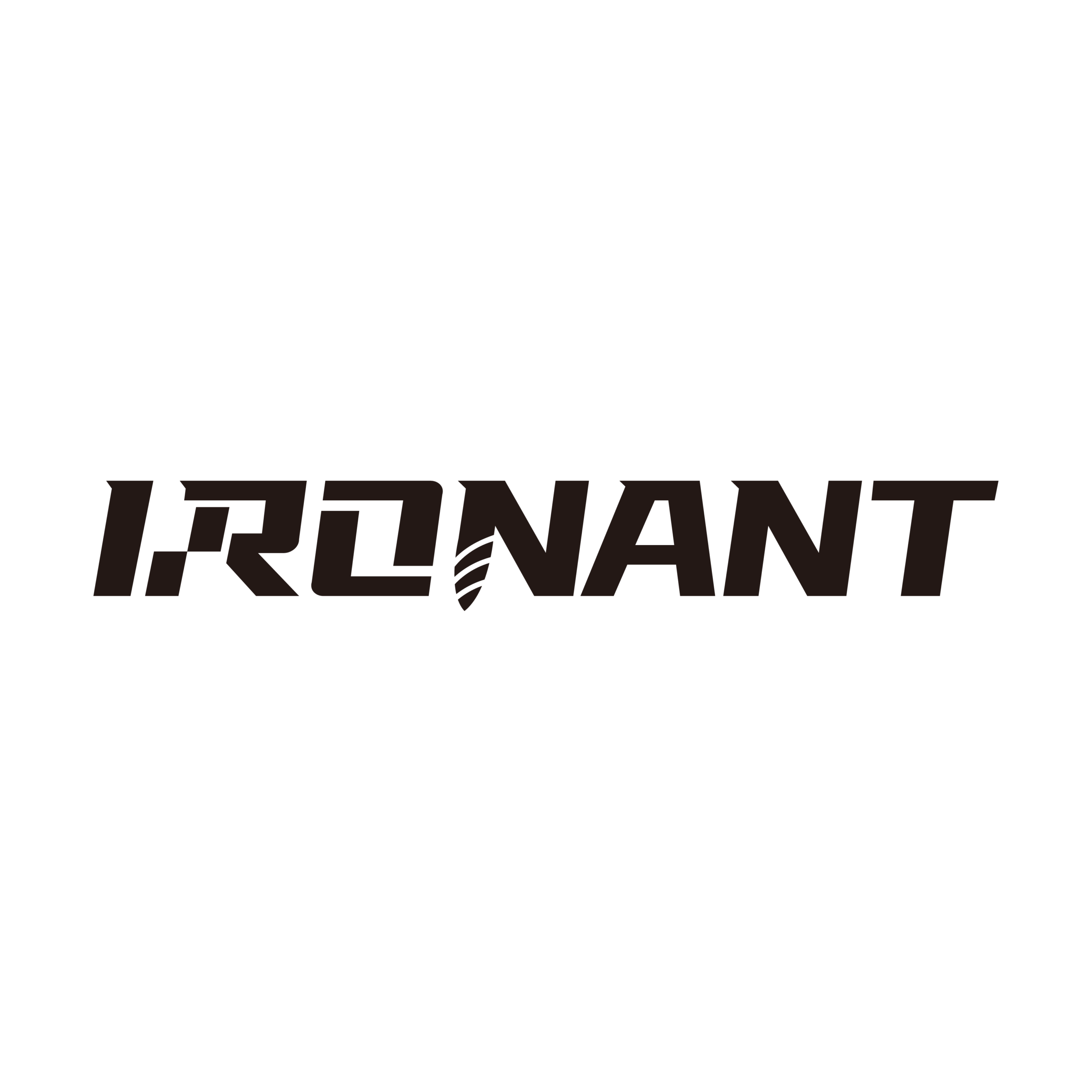 Ironant logo in zwart