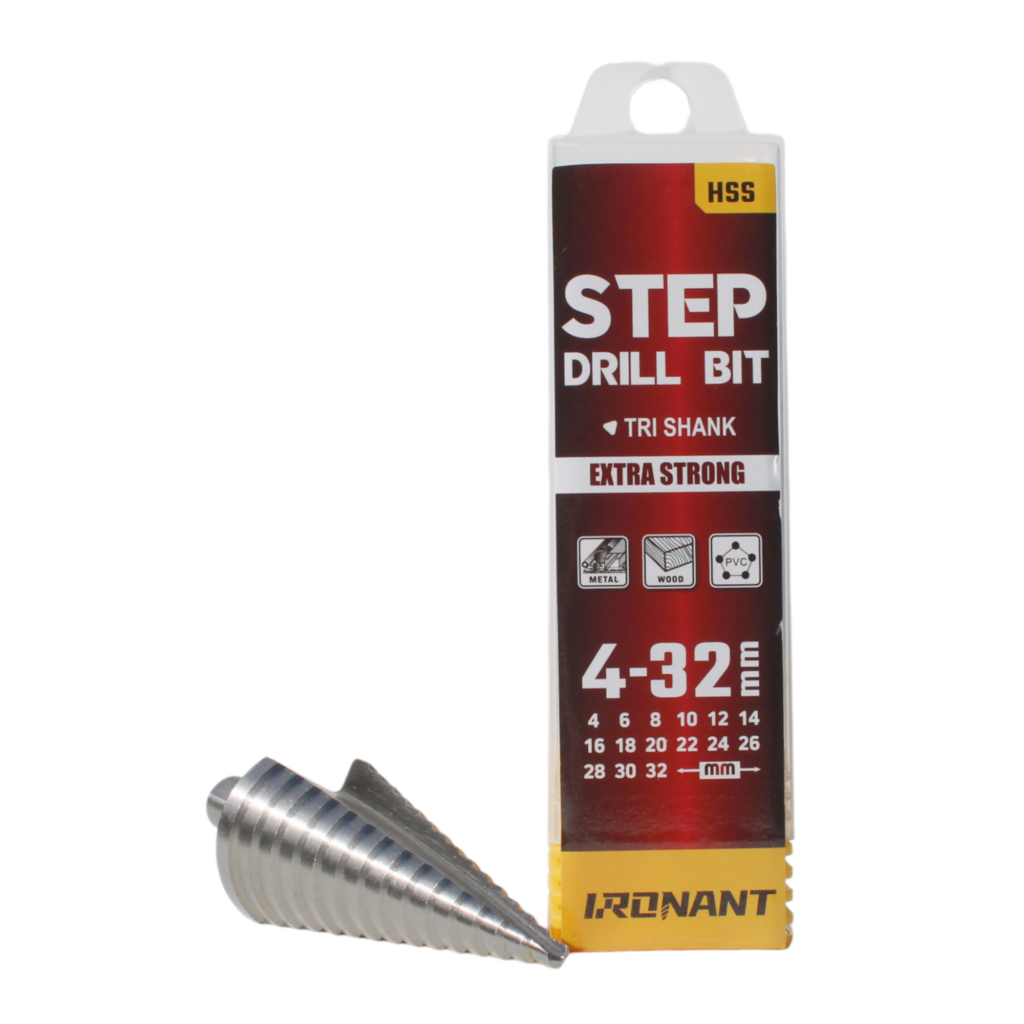 Trappenboor 4 - 32mm met rechte groeve