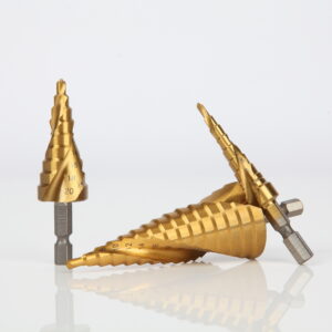 Set van drie Ironant trappenboren met tin coating, 4-12, 4-20 en 4-32mm